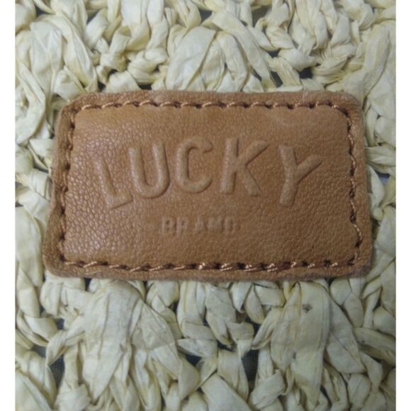 Lucky Brand Floral Straw Crossbody Shoulder Bag - Picture 4 of 11